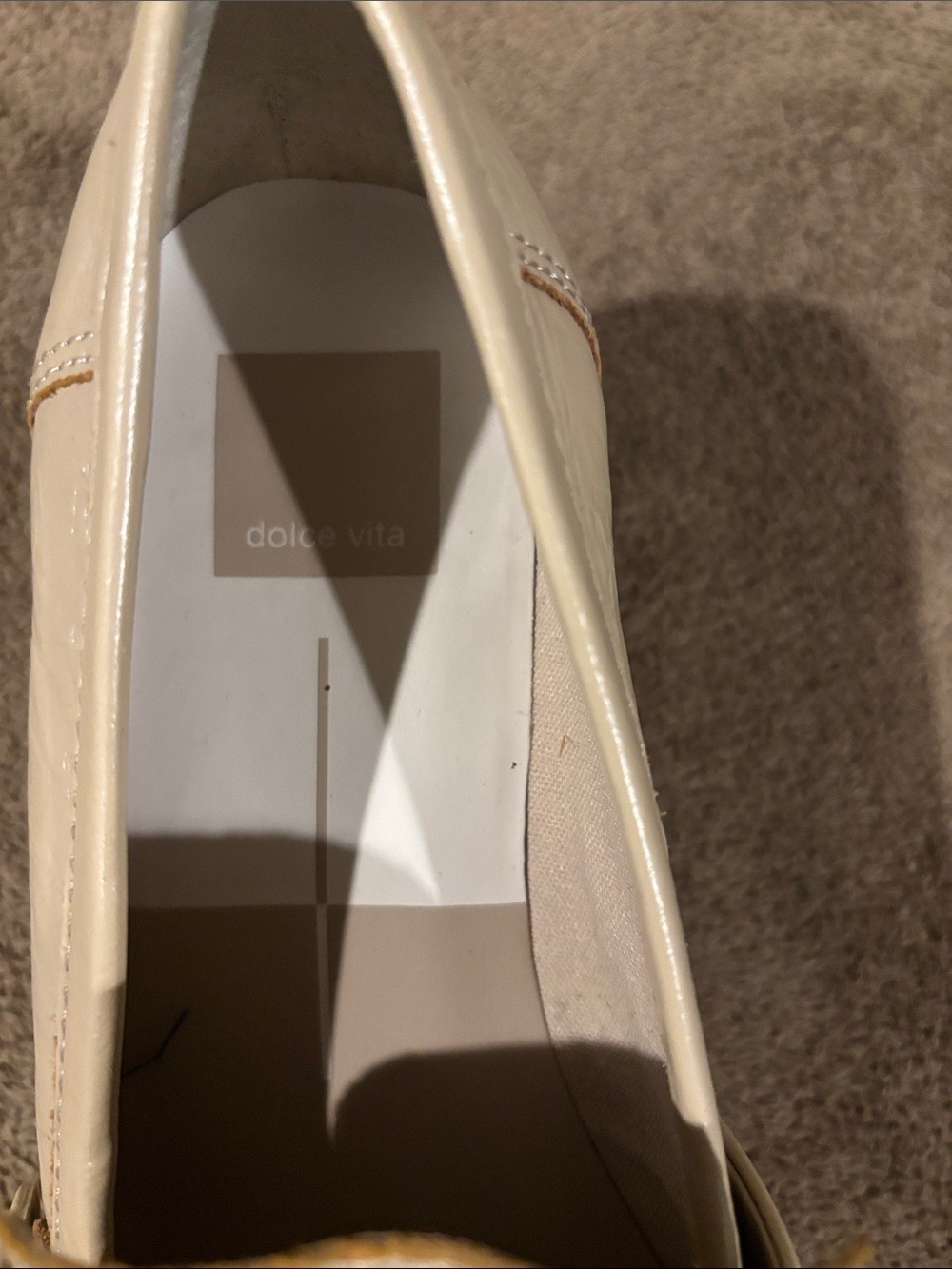 Women’s Cream Platform Loafer Heels - Picture 2 of 10